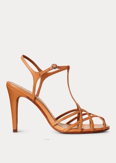 Women's Polo Ralph Lauren Freida Leather Sandals | 405182MPO